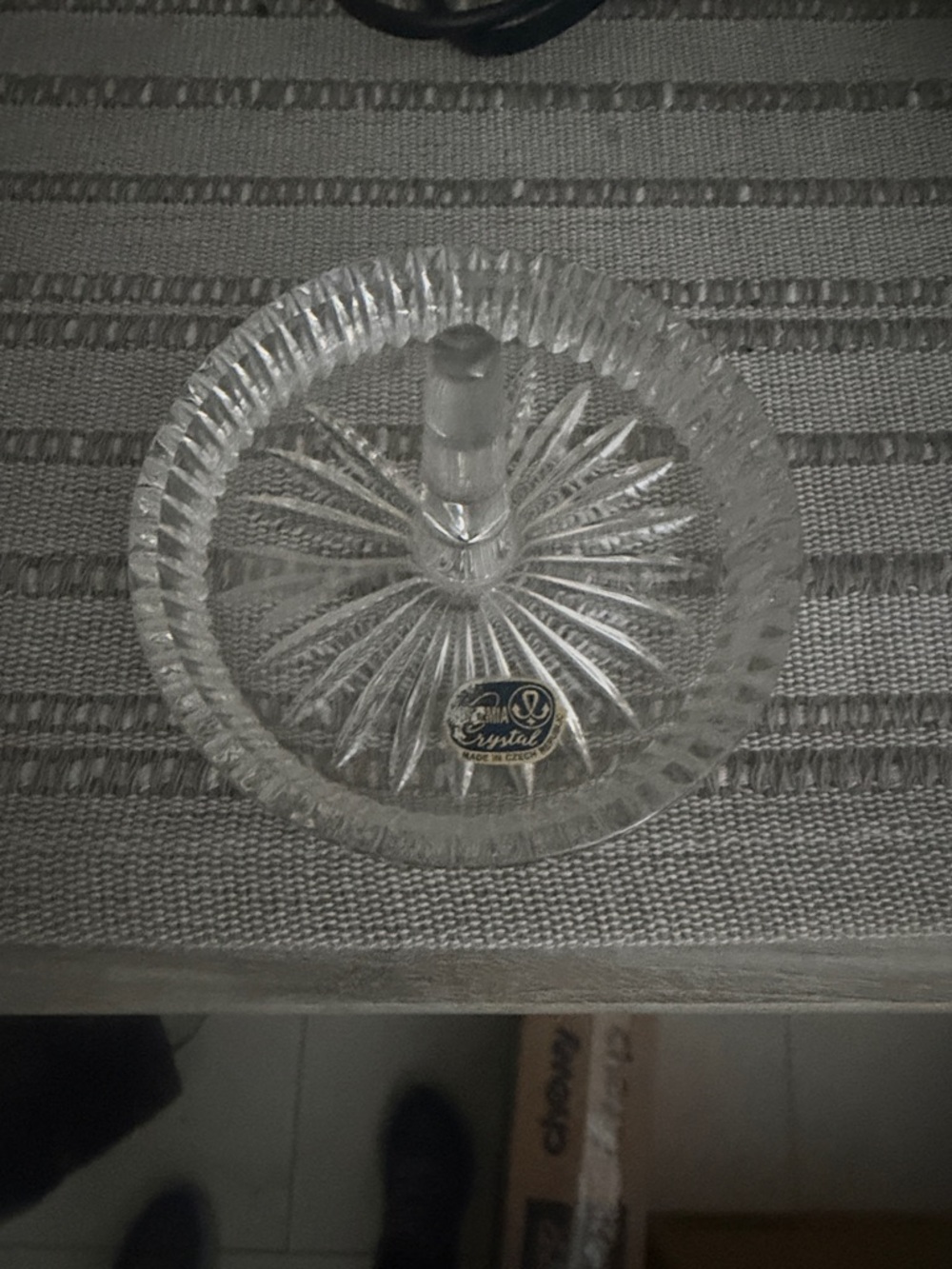 Crystal Glass Pedestal for jewelry